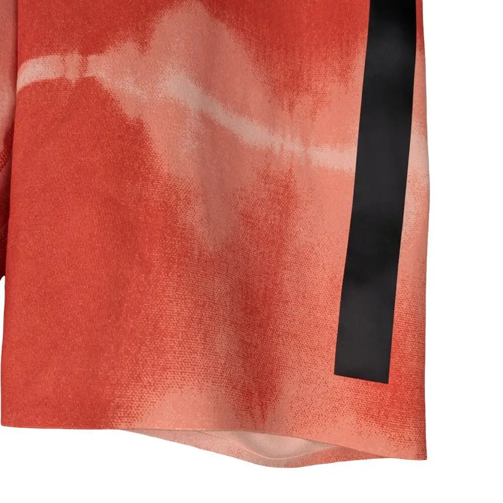 NWT Nike Dri-FIT Orange Tie Dye Mid Rise Training Athletic Running Shorts XS